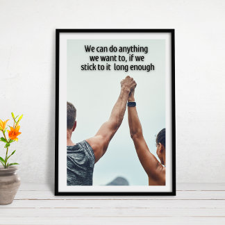 Poster Citação inspiradora para você fazer qualquer coisa