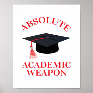 Poster Citação Inspirativa De Arma Acadêmica Absoluta, Ac