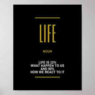 Poster Citação Inspirativa De Vida Sobre O Sucesso
