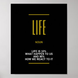 Poster Citação Inspirativa De Vida Sobre Sucesso