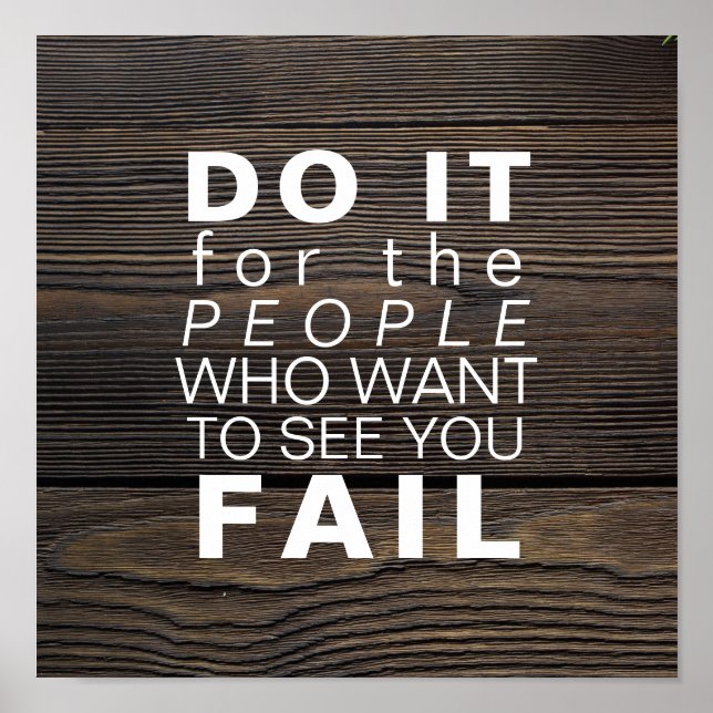 Póster Citação Inspirativa | Objetivos Motivacionais de S (Frente)