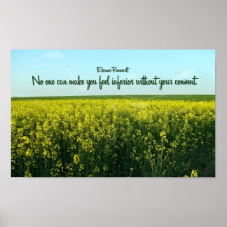 Poster Citação Inspirativa por Eleanor Roosevelt