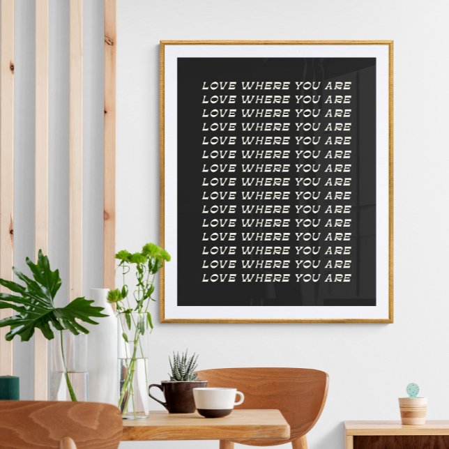 Poster Citação Inspirativa | Tipografia Branca Retro (Criador carregado)