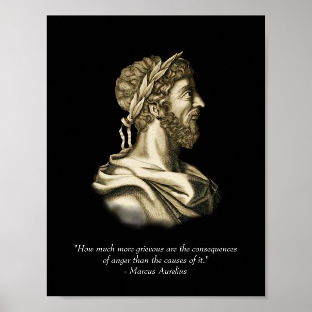 Poster Citação Marcus Aurelius (Frente)