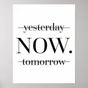 Póster Citação Motivacional AGORA