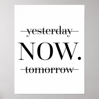 Póster Citação Motivacional AGORA
