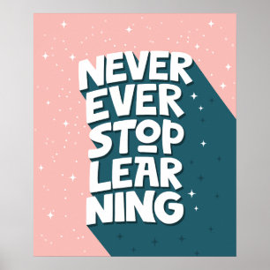 Poster Citação Motivacional de Tipografia