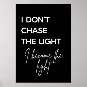 Poster Citação Motivacional Fundo Preto