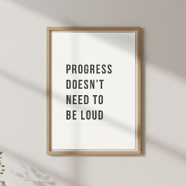 Poster Citação Motivacional Mínima e Calma