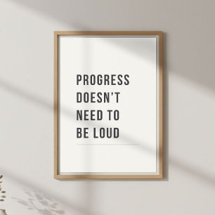 Poster Citação Motivacional Mínima e Calma