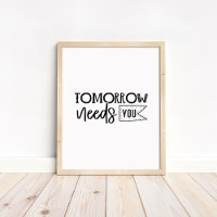 Citação Motivacional Minimalista - O Amanhã Precis