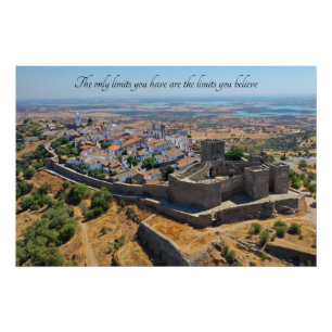 Póster Citação Motivacional - Monsaraz, Portugal