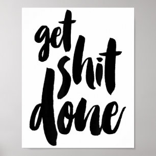 Poster Citação Motivacional para Adultos Faça as Coisas 