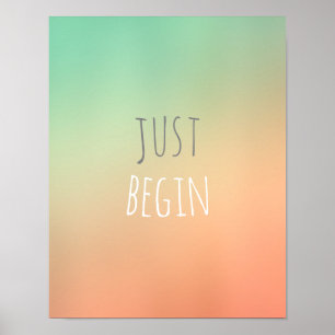 Póster citação motivacional positiva pintada design
