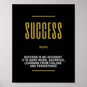 Poster Citação Motivacional Sobre Êxito