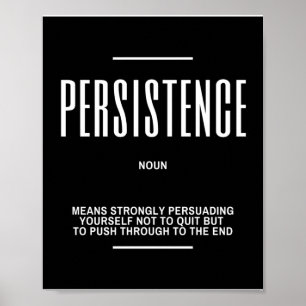 Poster Citação Motivacional Sobre Persistência