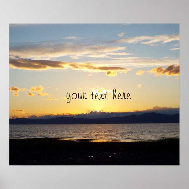 Póster Citação Motivada e Belo Sol (Frente)