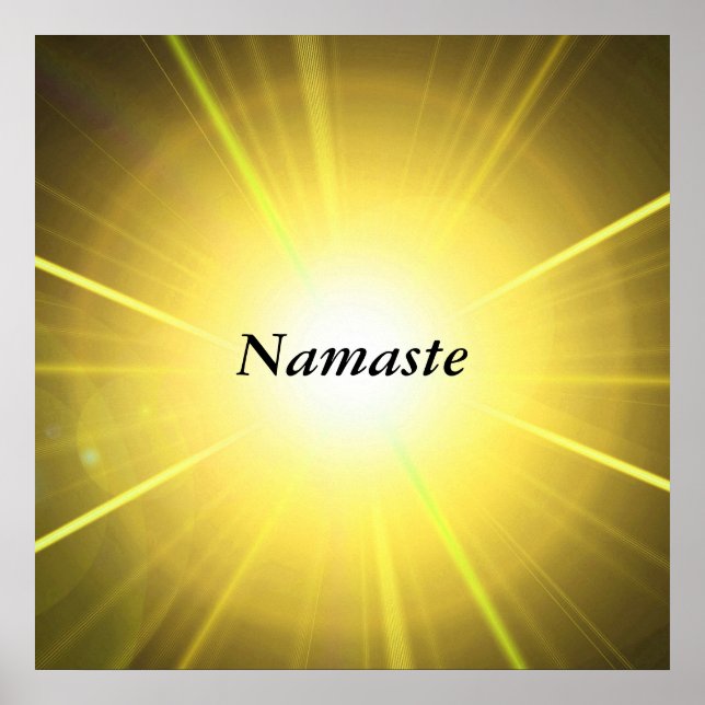 Póster citação 'Namaste' (Frente)