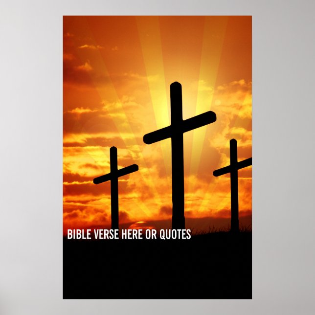 Poster Citação personalizada da Bíblia ou Frases personal (Frente)