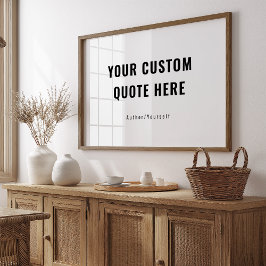 Poster Citação personalizada ou dizendo oferta Inspiracio