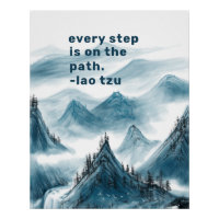 Citação Positiva Inspiradora do Taoismo nas Montan