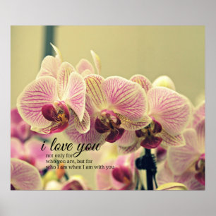 Póster Citação romântica de inspiração