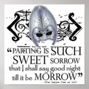 Póster Citação Romeu e Julieta