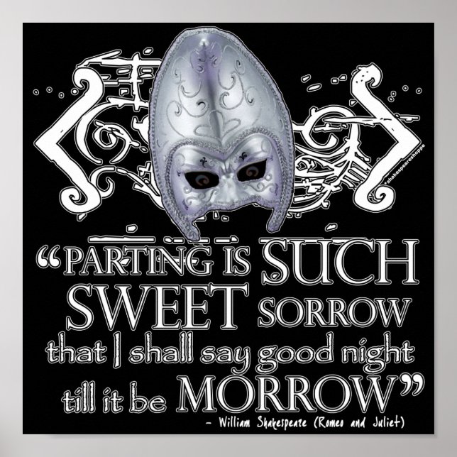 Póster Citação Romeu e Julieta (Frente)