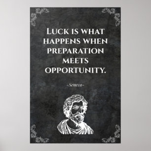 Poster Citação sábia de Seneca. Sabedoria