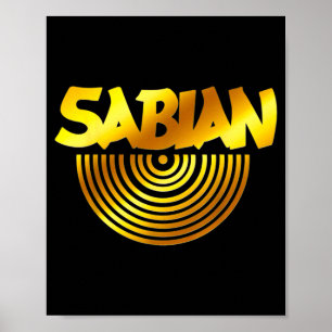 Poster Citação Sabian Amarela Básica Retro Divertida Vint
