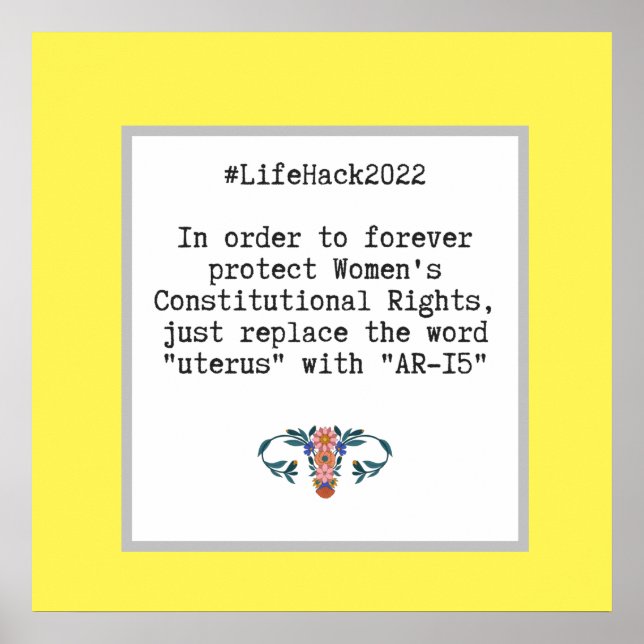 Poster Citação Sarcástica dos Direitos Constitucionais da (Frente)
