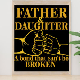 Poster Citação simples e elegante de amor entre pai e fil