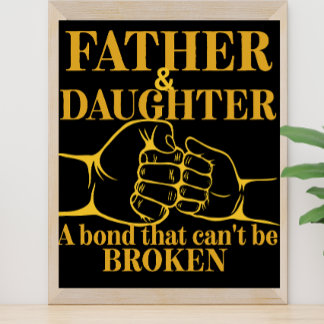 Poster Citação simples e elegante de amor entre pai e fil