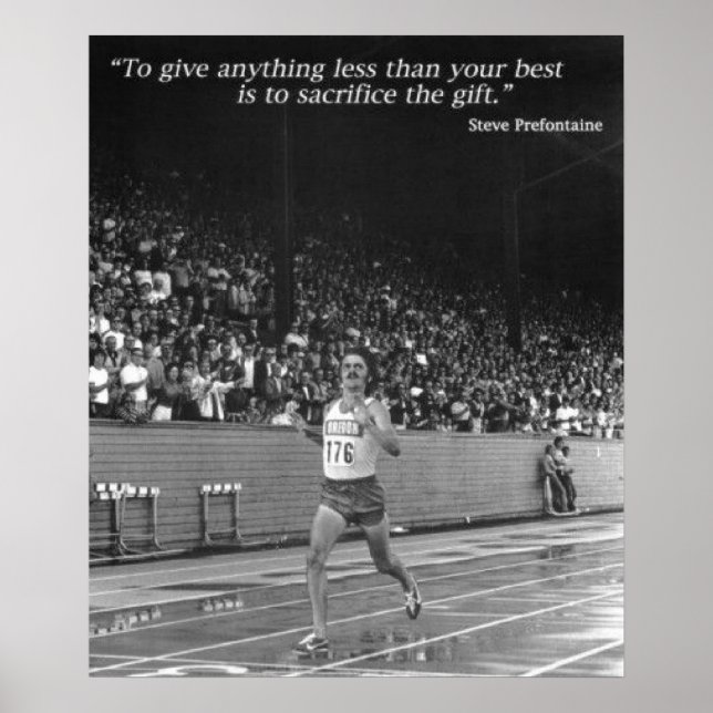 Poster Citação Steve Prefontaine (Frente)