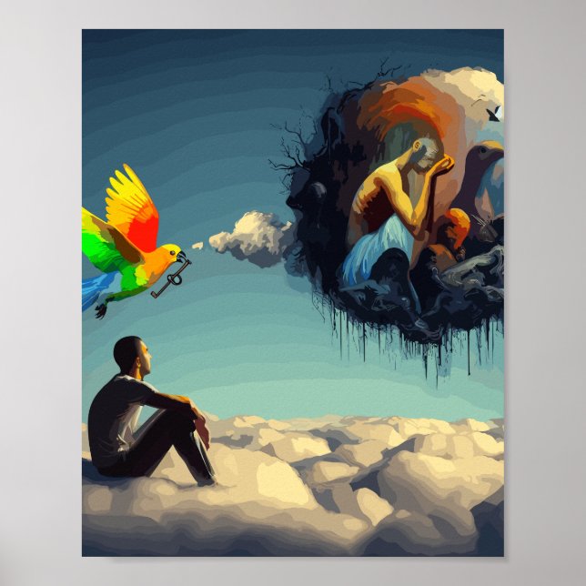 POSTER CITAÇÃO STOIC SENECA (Frente)