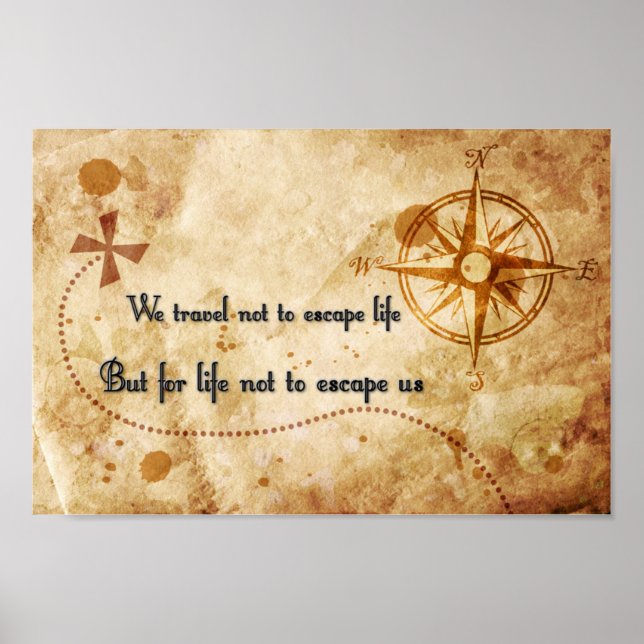 Poster citação viagem (Frente)