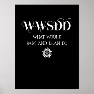 Poster Citação WWSDD Design com Símbolo do Sol Pentagrama