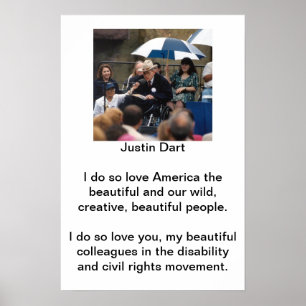 Poster Citações 1 do dardo de Justin