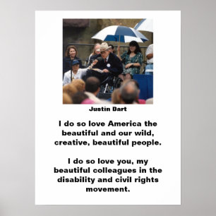 Poster Citações 1 do dardo de Justin