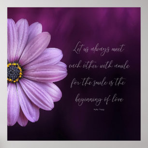 Poster Citações 24" de Theresa da mãe x 24", papel de