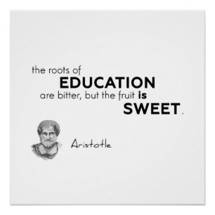 Póster CITAÇÕES: Aristotle: Educação