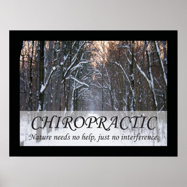 Póster Citações Chiropracáticas & Sayings Nature (Frente)