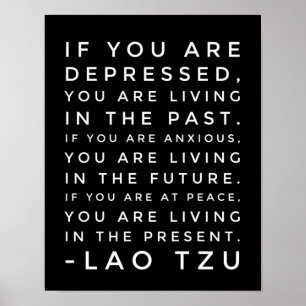 Poster Citações da filosofia de Tzu do Lao