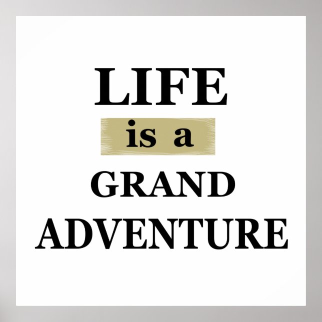 Poster Citações da vida motivacional (Frente)