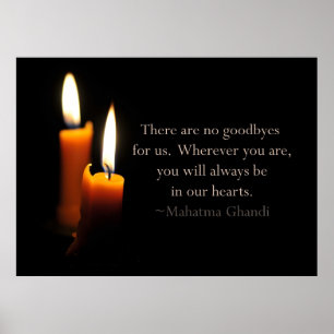 Poster Citações das velas e do Gandhi