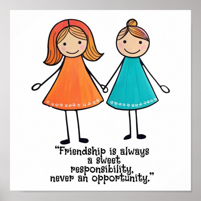 Poster Citações de amizade (Frente)
