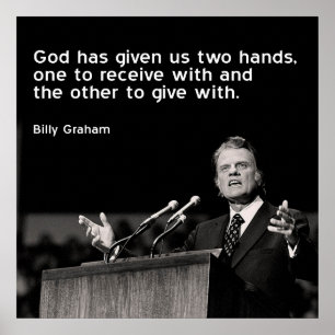Póster Citações de Billy Graham (dar)