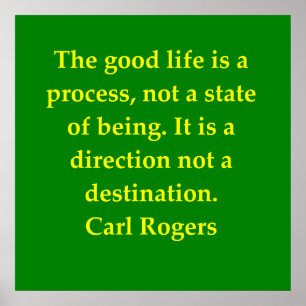 Póster citações de carl rogers