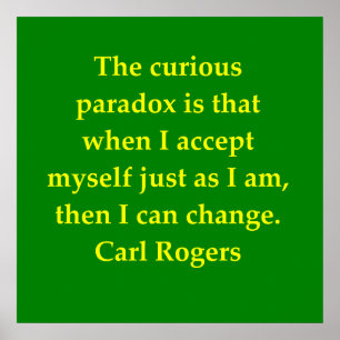 Póster citações de carl rogers