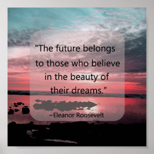 Póster Citações de Eleanor Roosevelt